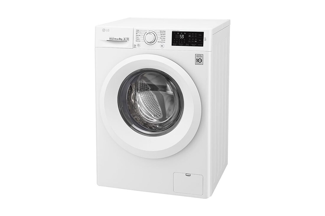 LG 8 kg práčka, 1400 ot./min, A+++ (v rozsahu A+++ až D), 6 Motion DD, Direct Drive™, ThinQ™, Pridať bielizeň, 14 programov, F84J5TN3W, thumbnail 12