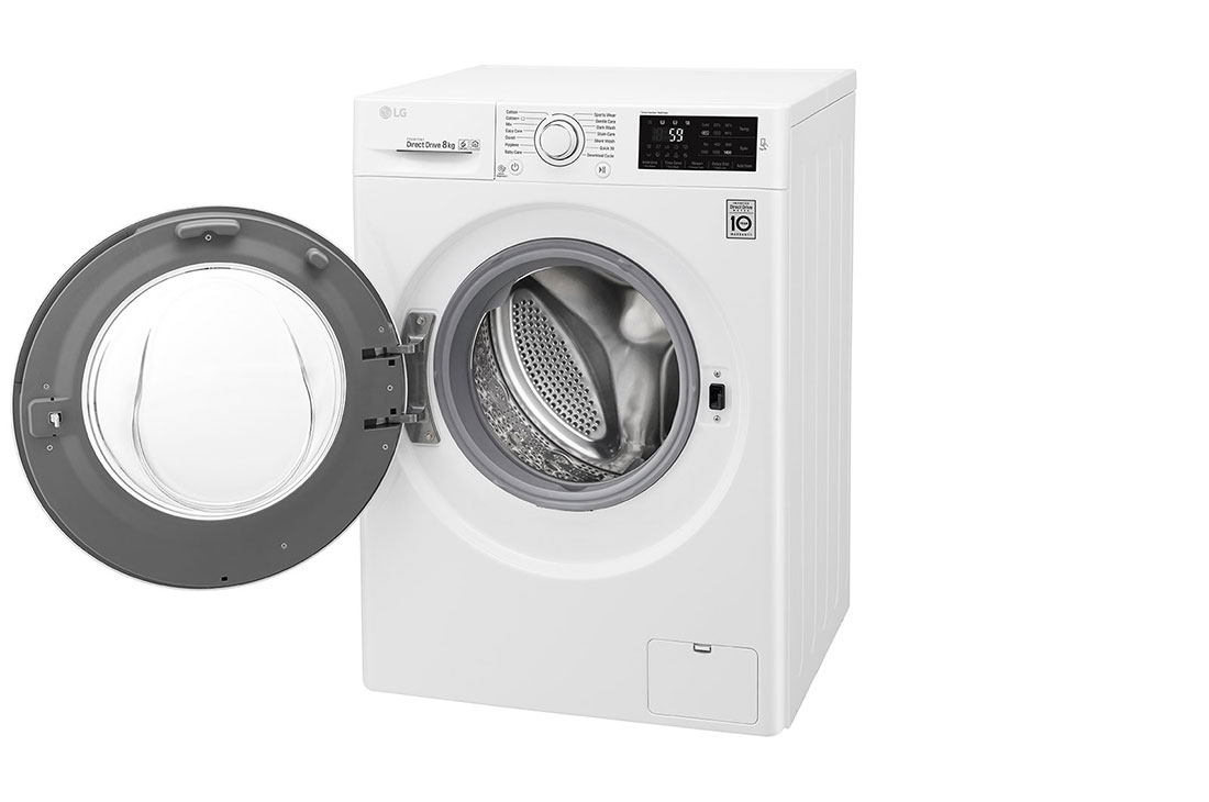 LG 8 kg práčka, 1400 ot./min, A+++ (v rozsahu A+++ až D), 6 Motion DD, Direct Drive™, ThinQ™, Pridať bielizeň, 14 programov, F84J5TN3W, thumbnail 13