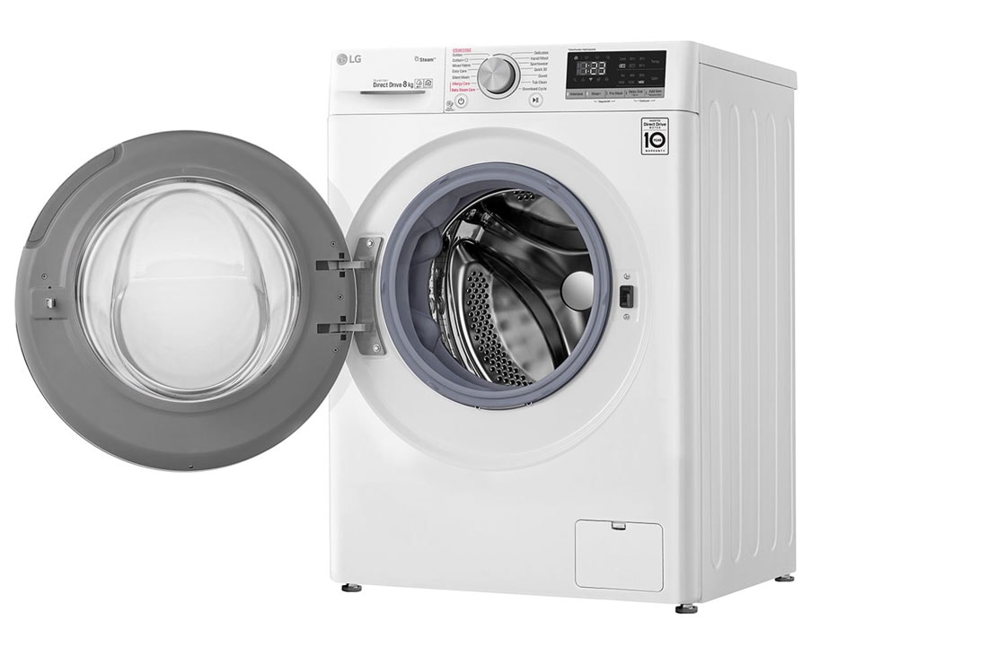 LG 8 kg parná práčka, D, Direct Drive™ motor, AI DD™ - optimálna voľba pracích pohybov, Steam™ - parné pranie, ThinQ™ + WiFi, F4WN508S0, thumbnail 13