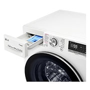 LG 10,5 kg parná práčka, A+++ (v rozsahu A+++ až D), Direct Drive™ motor, AI DD™, TurboWash™- pranie za 59 minút, Steam+™ - parné pranie,  AI DD™ - optimálna voľba pracích pohybov, ThinQ™ + WiFi, F4WV710P1, thumbnail 5