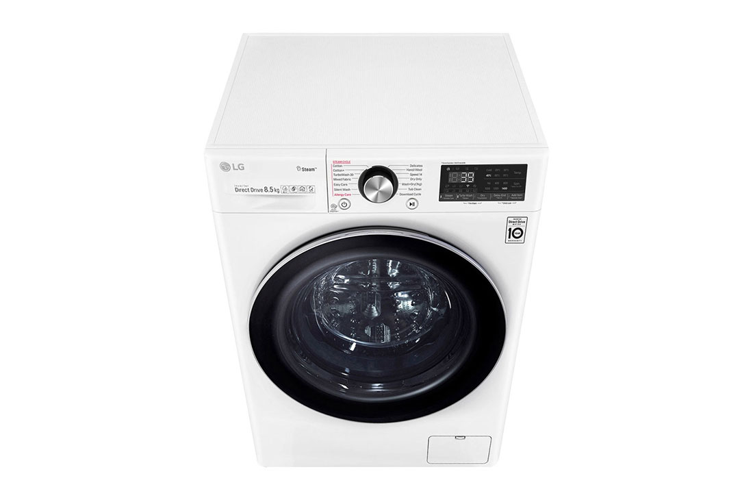 LG 8,5 kg parná práčka, A+++ (v rozsahu A+++ až D), Direct Drive™ motor, TurboWash™ 360° - pranie za 39 minút,  AI DD™ - optimálna voľba pracích pohybov, parná starostlivosť Steam +™, ThinQ™ + WiFi, F2WV9S8P2, thumbnail 10