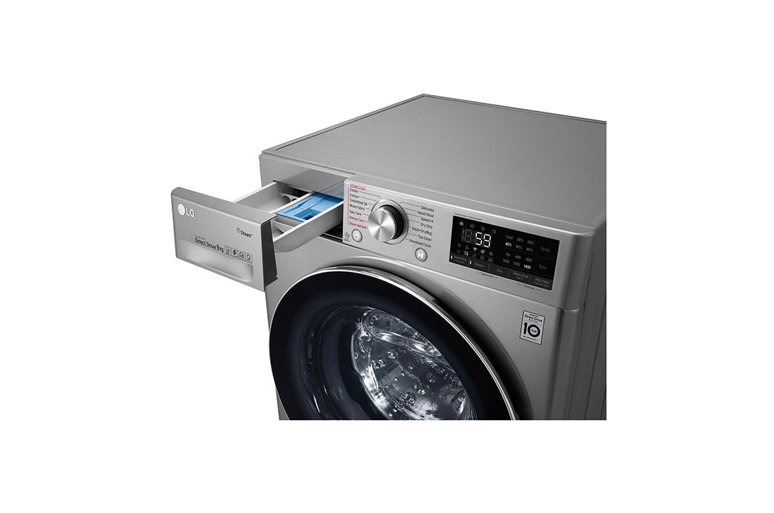 LG 9 kg parná práčka / 6 kg sušička, A (v rozsahu A až G), Direct Drive™ motor, AI DD™ - optimálna voľba pracích pohybov, TurboWash™, parná starostlivosť Steam +™, ThinQ™ + WiFi, F4DV709H2T, thumbnail 5