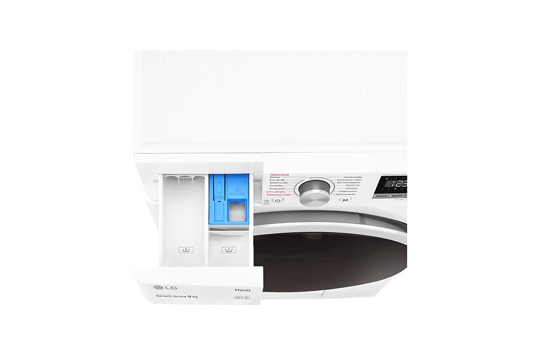 LG 9 kg parná práčka, D, Direct Drive ™ motor, AI DD - optimálna voľba pracích pohybov, Steam™ - parné pranie, ThinQ™ + WiFi, F4WT409AIDD, thumbnail 6