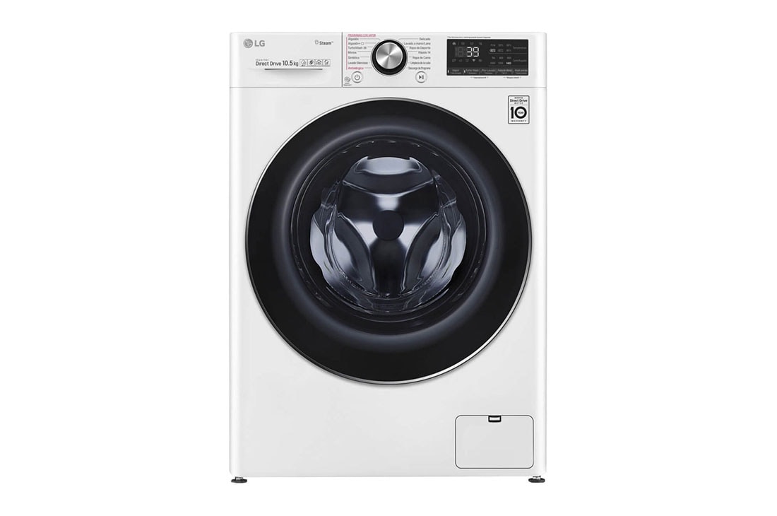 LG 10,5 kg parná práčka, A+++ (v rozsahu A+++ až D), Direct Drive™ motor, AI DD™ - optimálna voľba pracích pohybov, Steam+™ - parné pranie, ThinQ™ + WiFi, F4WV510S0