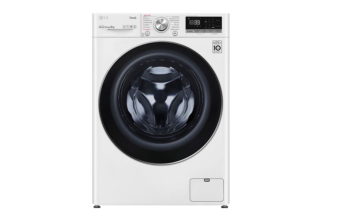 LG 9 kg parná práčka, A (v rozsahu A až G) , Direct Drive™ motor, TurboWash™360° - pranie za 39 minút, parná starostlivosť Steam+™,  AI DD™ - optimálna voľba pracích pohybov, ThinQ™ + WiFi, F4WV909P2E, F4WV909P2E