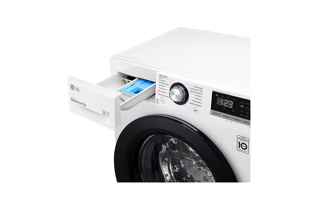 LG 7 kg kg slim parná práčka | 1200 ot./min | Direct Drive™ |  AI DD, F27V3HY6W, F27V3HY6W, thumbnail 6