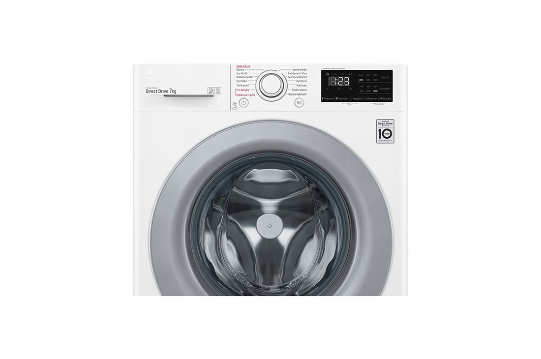 LG 7 kg slim parná pračka, 1200 ot./min, D (v rozsahu A až G), AI DD, Steam™, 14 programov, WD72V3HY4W, WD72V3HY4W, thumbnail 4