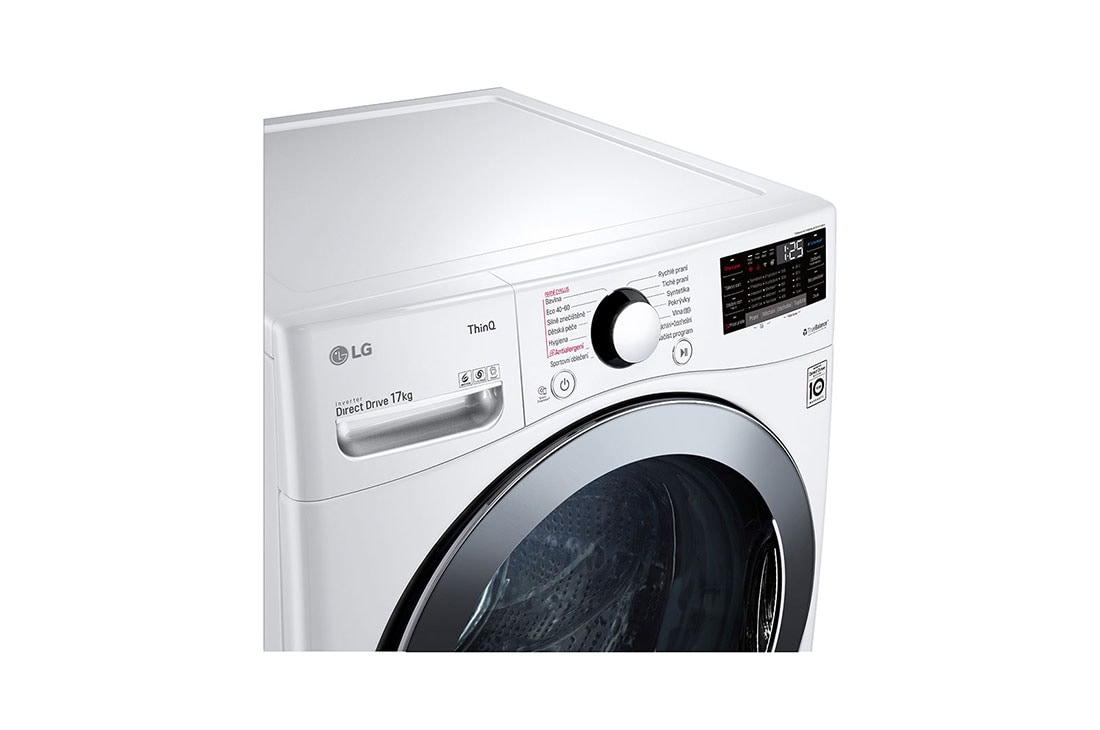 LG 17 kg parná práčka LG | 1100 ot./min | AI DD™ | Direct Drive™| TurboWash™, F171P1CY2W, F171P1CY2W, thumbnail 4