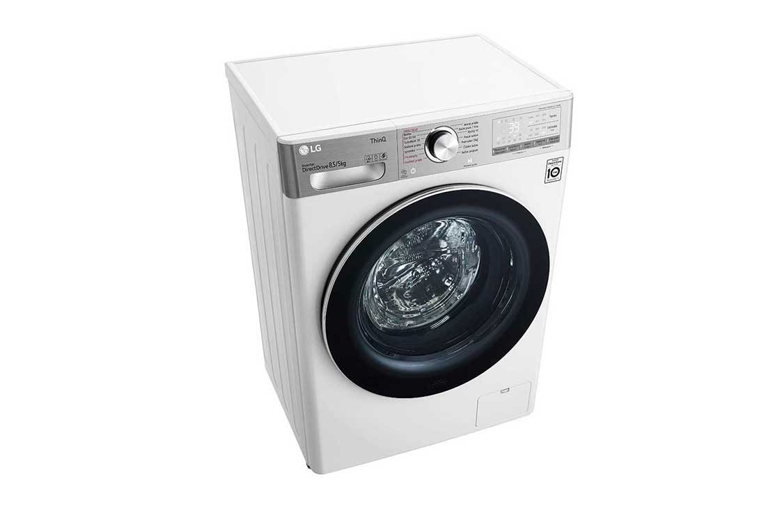 LG 8,5 kg slim parná práčka / 5 kg sušička LG 1400 ot./min | Direct Drive™ | AI DD™ | TurboWash™360°, F2DV9S8H2, F2DV9S8H2, thumbnail 8