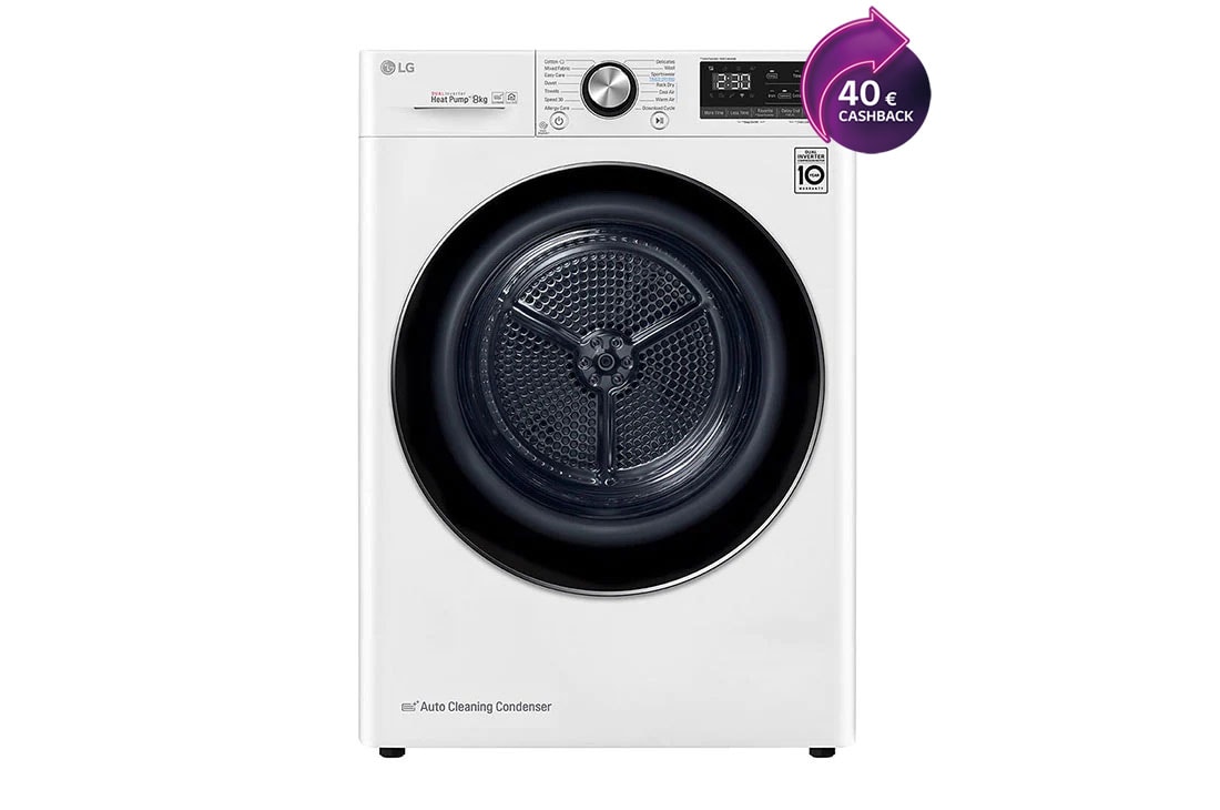 LG BALÍČEK PRANIE | Práčka F48V5TW1W + Sušička RC81V9AV4Q + Výsuvný medzikus, LAUNDW17, thumbnail 6