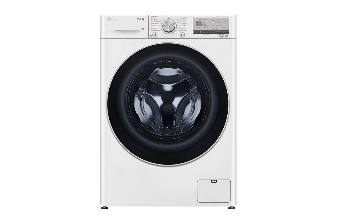 LG 9 kg parná práčka LG | 1400 ot./min | Direct Drive™ | AI DD™ | TurboWash™, FA94V5UVW1E, FA94V5UVW1E