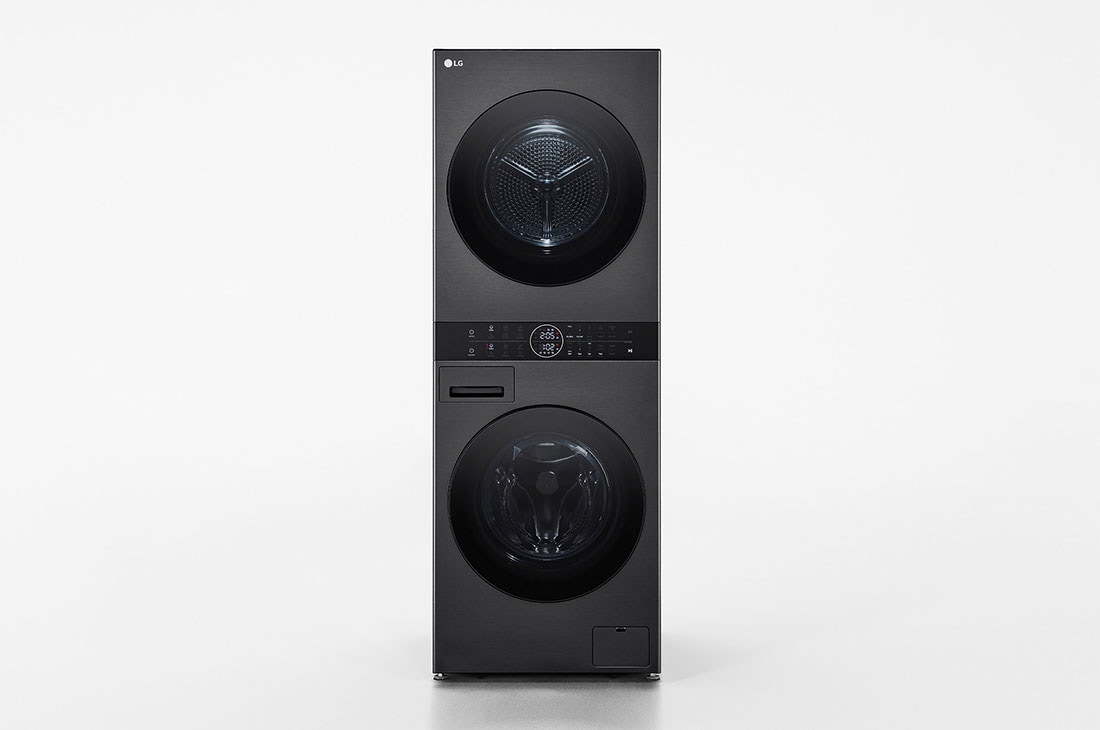 LG 12/10 kg LG WashTower |1400 ot./min | Direct Drive  | AI DD | TurboWash360°, FRONT VIEW, WT1210BBF