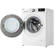 LG 11 kg parná práčka LG | 1400 ot./min | Direct Drive™ | AI DD™ | TurboWash™360°, Left side view with door open, FSR7A14WC, thumbnail 11