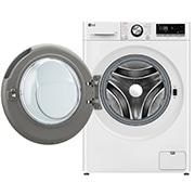 LG 11 kg parná práčka LG | 1400 ot./min | Direct Drive™ | AI DD™ | TurboWash™360°, Front view with door open, FSR7A14WS, thumbnail 2