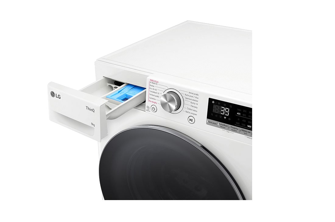 LG 9 kg parná práčka LG | 1400 ot./min | Direct Drive™ | AI DD™ | TurboWash™360°, 9 kg parná práčka LG | 1400 ot./min | Direct Drive™ | AI DD™ | TurboWash™360°, FSR7A94WS, thumbnail 5