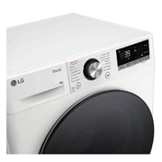 LG 8 kg slim parná práčka LG | 1200 ot./min | Direct Drive™ | AI DD™ | TurboWash™360°, FA104V7R2TE, FLR7A82WG, thumbnail 3