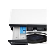 LG 9 kg slim parná práčka LG | 1200 ot./min | Direct Drive™ | AI DD™ | TurboWash™360°, FA104V7R2TE, FBLR7A92WC, thumbnail 7