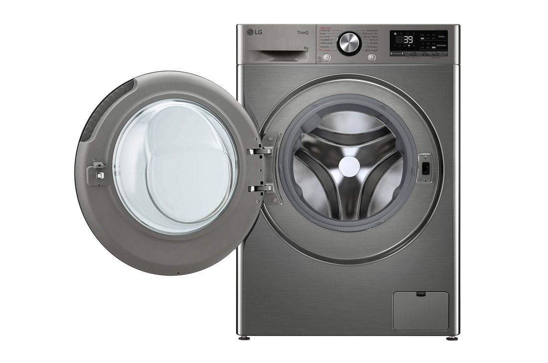LG 8 kg slim parná práčka LG | 1200 ot./min | Direct Drive™ | AI DD™ | TurboWash™360°, FA104V7R2TE, FLR7A82PG, thumbnail 2