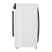 LG 9 kg slim parná práčka LG | 1200 ot./min | Direct Drive™ | AI DD™ | TurboWash™360°, side view, FBLR7A92WG, thumbnail 14