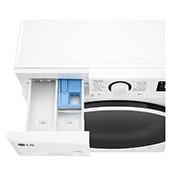 LG 10 kg parná práčka / 6 kg sušička LG | 1400 ot./min | Direct Drive™ | AI DD™, Detergent port view, FCR5A06WW, thumbnail 6