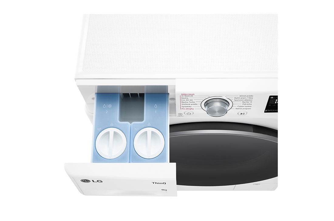 LG 9 kg parná práčka LG | 1400 ot./min | Direct Drive™ | AI DD™ | TurboWash™, detailed view, FASR3A94WS, thumbnail 7