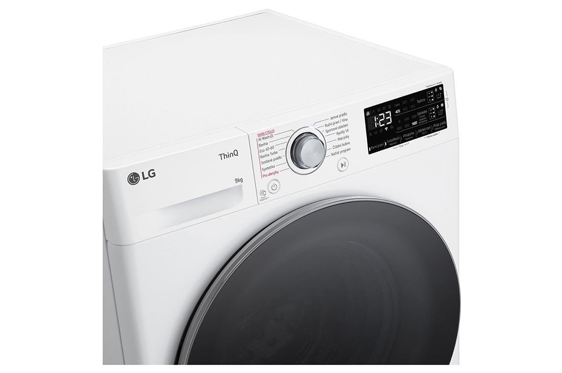 LG 9 kg parná práčka LG | 1400 ot./min | Direct Drive™ | AI DD™ | TurboWash™, detailed view, FASR3A94WW, thumbnail 3