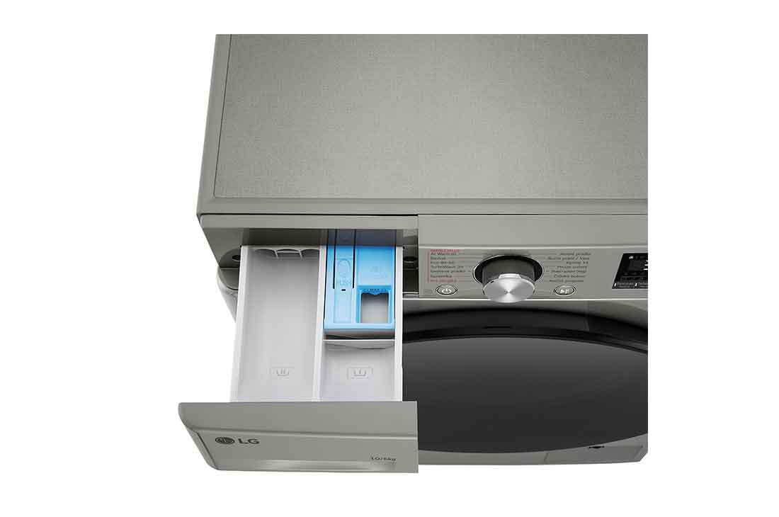 LG 10 kg parná práčka / 6 kg sušička LG | 1400 ot./min | Direct Drive™ | AI DD™ | TurboWash™360°, detailed image, FCR7A06PG, thumbnail 7