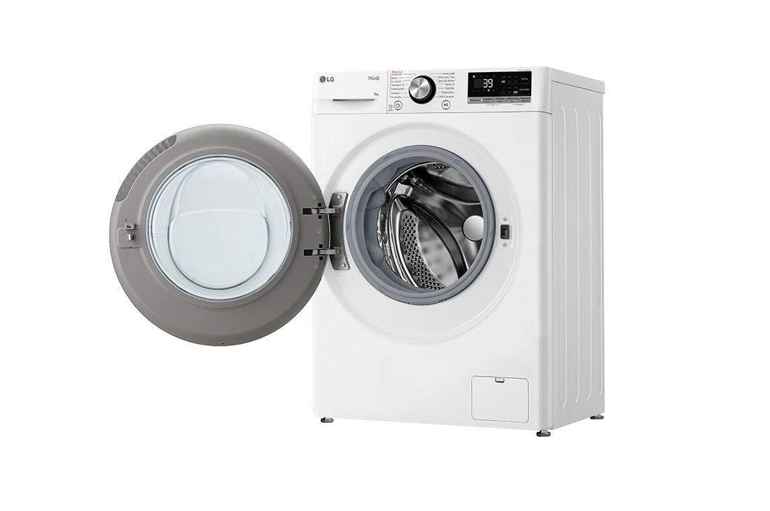 LG 9 kg slim parná práčka LG | 1200 ot./min | Direct Drive™ | AI DD™ | TurboWash™360°, Right side open, FLR7A92WG, thumbnail 11