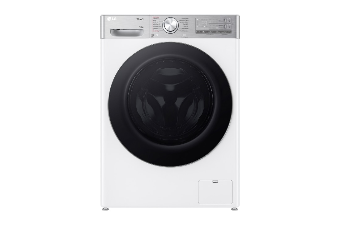 LG 13 kg parná práčka LG | 1400 ot./min | Direct Drive™ | AI DD™ | ezDispense™, front view, FASR9A34WC