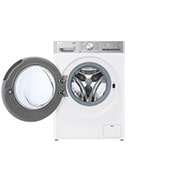LG 9 kg parná práčka / 5 kg sušička LG 1200 ot./min | Direct Drive™ | AI DD™ | TurboWash™360°, front view with door open , FCR9A95WC, thumbnail 2