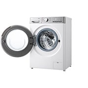 LG 9 kg parná práčka / 5 kg sušička LG 1200 ot./min | Direct Drive™ | AI DD™ | TurboWash™360°, left open view, FCR9A95WC, thumbnail 13