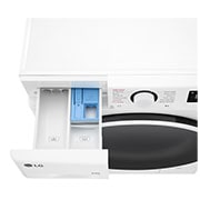 LG 9 kg slim parná práčka / 5 kg sušička LG | 1200 ot./min | Direct Drive™ | AI DD™, Top Drawer open, FCR5A95WW, thumbnail 7