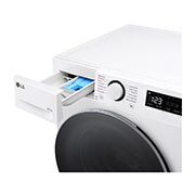 LG 8 kg parná práčka / 5 kg sušička LG | 1200 ot./min | Direct Drive™ | AI DD™, Top Drawer open, FCR5A85WS, thumbnail 5
