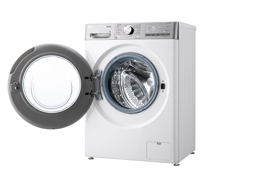 LG 9 kg slim parná práčka LG | 1200 ot./min | Direct Drive™ | AI DD™ | TurboWash™360°, Right side open, FLR9A92WC, thumbnail 11