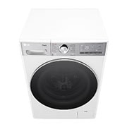 LG 9 kg slim parná práčka LG | 1200 ot./min | Direct Drive™ | AI DD™ | TurboWash™360°, Top perspective view, FLR9A92WC, thumbnail 9