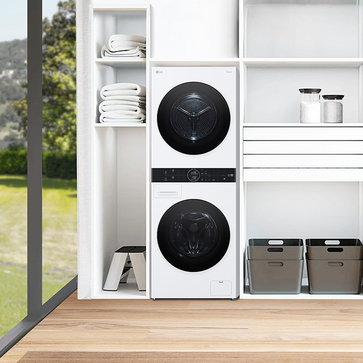 Model Washtower je umiestnený vo viacúčelovom priestore pod schodiskom.