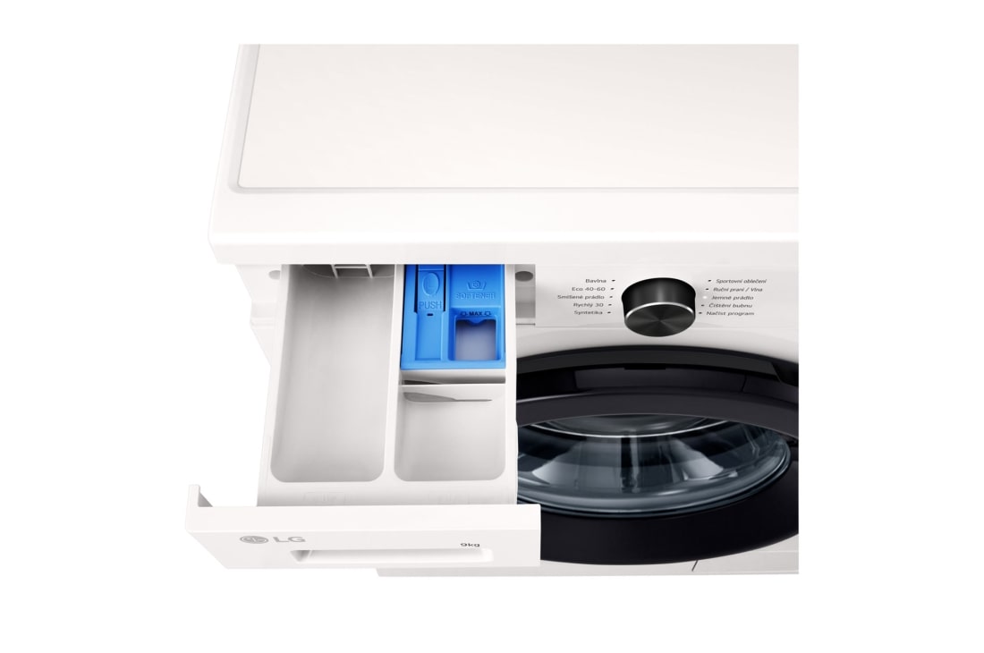 LG 9 kg práčka LG | A | 1400 ot./min | DirectDrive™ | ThinQ™, Vrchná časť po otvorení, F4X1009NWK, thumbnail 6
