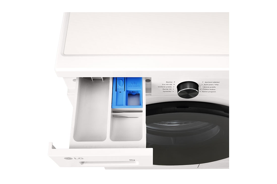LG 9 kg práčka LG | A | 1400 ot./min | DirectDrive™ | ThinQ™, front drawer open, F4X1009NWB, thumbnail 7