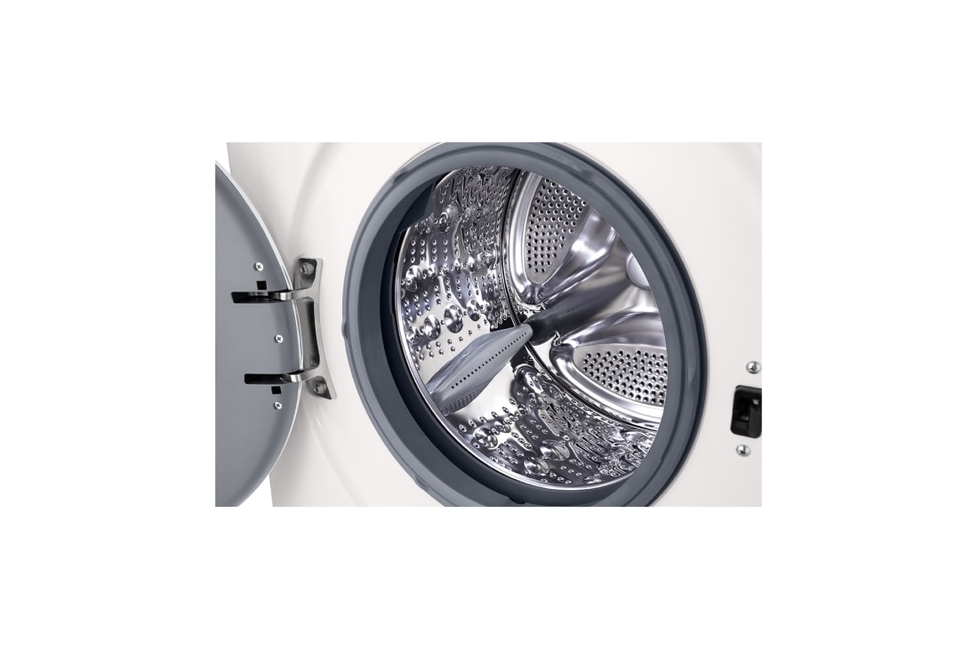 LG Parná práčka LG | 8 kg | A | 1400 ot./min | Direct Drive™ | ThinQ™ |Biela, F4X1008NWH, thumbnail 4