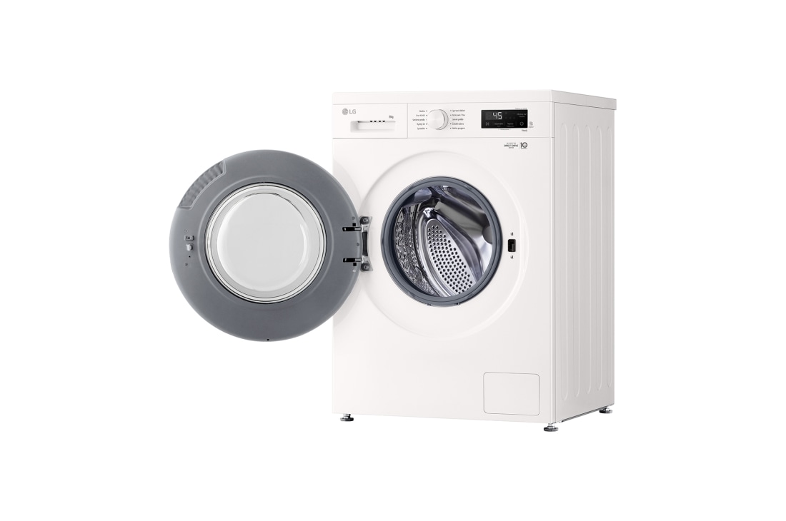 LG Parná práčka LG | 8 kg | A | 1400 ot./min | Direct Drive™ | ThinQ™ |Biela, F4X1008NWH, thumbnail 9