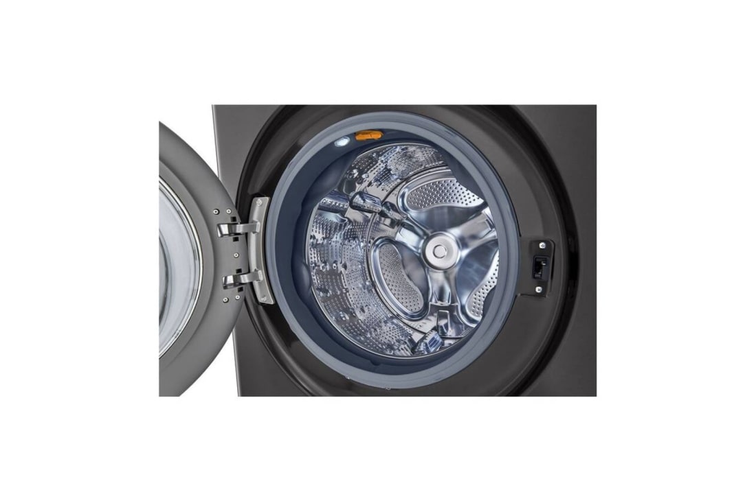 LG WashTower | 17 / 16 kg | |1400 ot./min | AI DD | TurboWash360°| Čierna/čierna, WT1716BBF, thumbnail 6