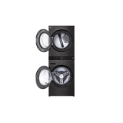 LG WashTower | 17 / 16 kg | |1400 ot./min | AI DD | TurboWash360°| Čierna/čierna, WT1716BBF, thumbnail 2