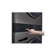 LG WashTower | 17 / 16 kg | |1400 ot./min | AI DD | TurboWash360°| Čierna/čierna, WT1716BBF, thumbnail 3