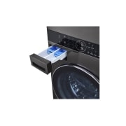 LG WashTower | 17 / 16 kg | |1400 ot./min | AI DD | TurboWash360°| Čierna/čierna, WT1716BBF, thumbnail 5