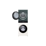 LG WashTower | 12 / 10 kg |1400 ot./min | AI DD™ | TurboWash™360°| Biela/zelená, front open, WT1210EGF, thumbnail 3