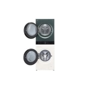LG WashTower | 12 / 10 kg |1400 ot./min | AI DD™ | TurboWash™360°| Biela/zelená, front open, WT1210EGF, thumbnail 4