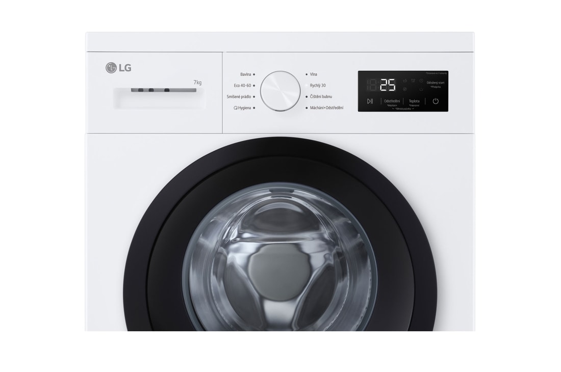 LG Slim práčka LG | 7 kg | A | 1400 ot./min | Rýchly 30' hygienický program | Biela, Detail view, F4A10S7NWK, thumbnail 3