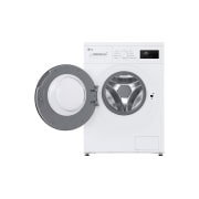 LG Slim práčka LG | 7 kg | A | 1400 ot./min | Rýchly 30' hygienický program | Biela, Front view Door open, F4A10S7NWK, thumbnail 2