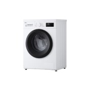 LG Slim práčka LG | 7 kg | A | 1400 ot./min | Rýchly 30' hygienický program | Biela, Left view, F4A10S7NWK, thumbnail 5