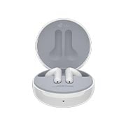 LG Bluetooth bezdrôtové sluchátka | Čistenie UVnano | Meridian Audio | režim Ambient sound | duálne mikrofóny na sluchátkach | výdrž batérie až 18 hodín  , Kolíska sa otvorila pod uhlom 45 stupňov a v jej vnútri boli dve ušné podložky, HBS-FN6W, thumbnail 5